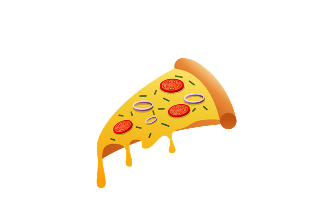 Pizza Slice  Illustration