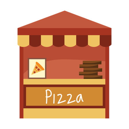 Pizza Stand  Illustration