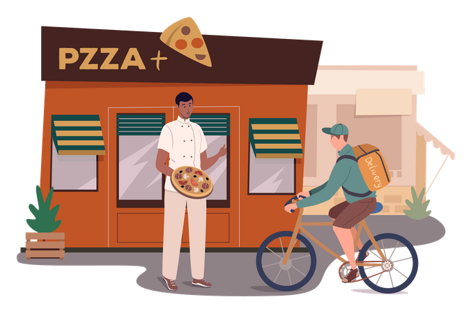 Pizza Store  Illustration