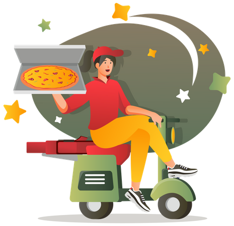 Pizzabote  Illustration