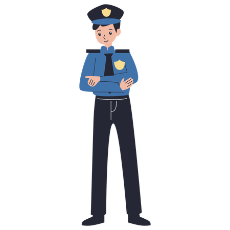 Placa de policía  Ilustración