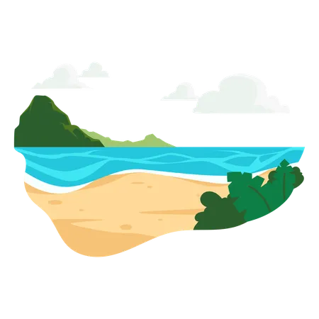 Plage  Illustration