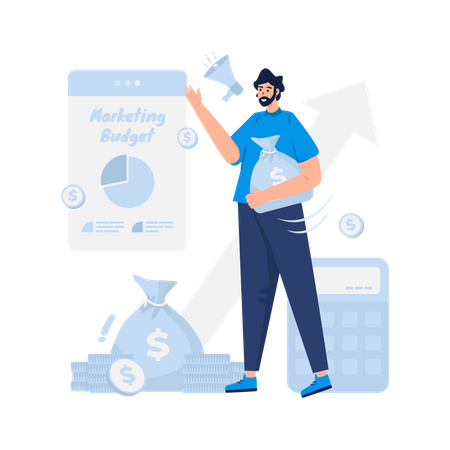 Plan budgétaire marketing  Illustration