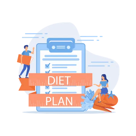 Plan de dieta  Ilustración