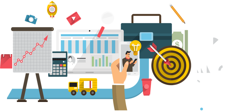 Plan de stratégie d'entreprise  Illustration