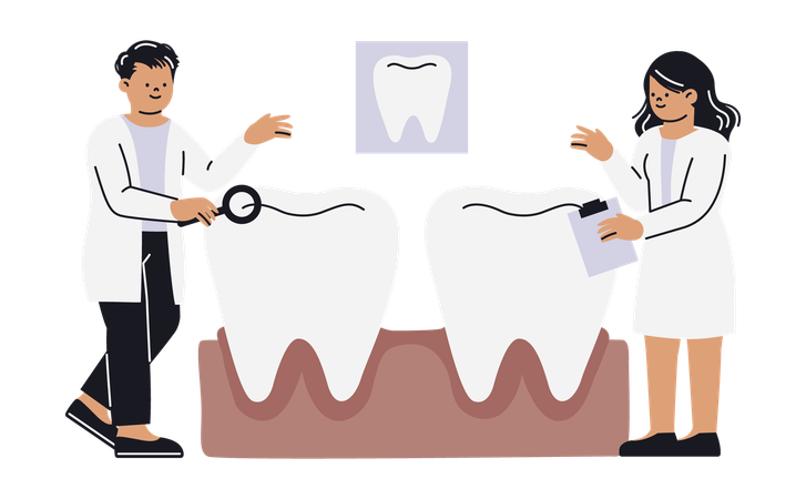 Plan de traitement dentaire  Illustration