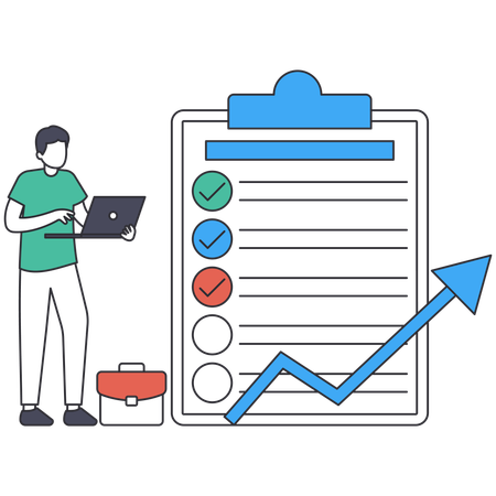 Plan de ventas para negocios  Ilustración