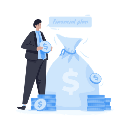 Plan financier d'entreprise  Illustration