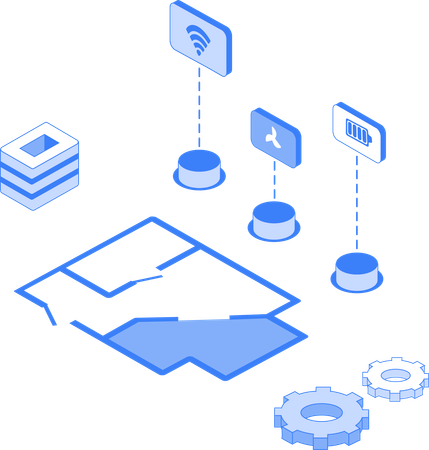 Plan de maison intelligente  Illustration