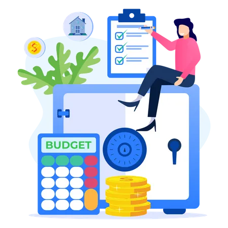 Plan de presupuesto empresarial  Ilustración