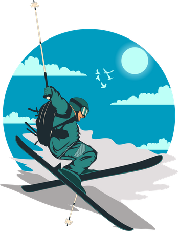 Planche a neige  Illustration