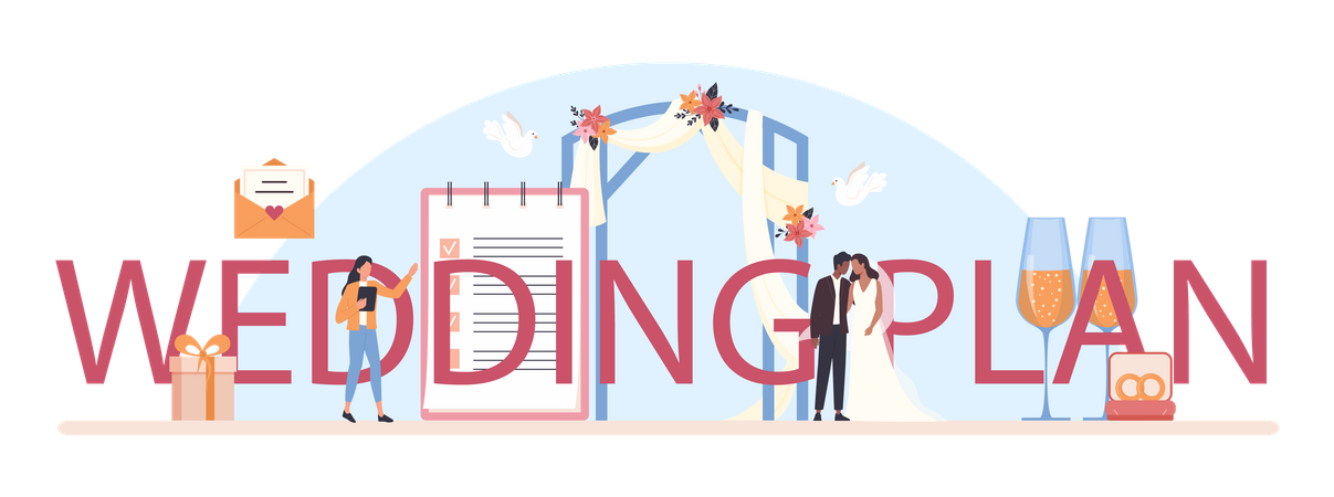 Planejador de casamento  Illustration