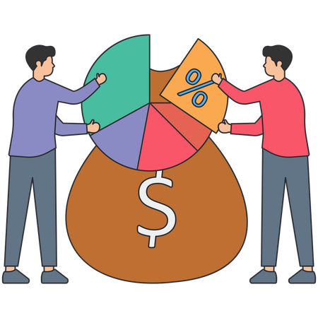 Planejamento de aposentadoria ou fundo de pensão de investimento  Ilustração