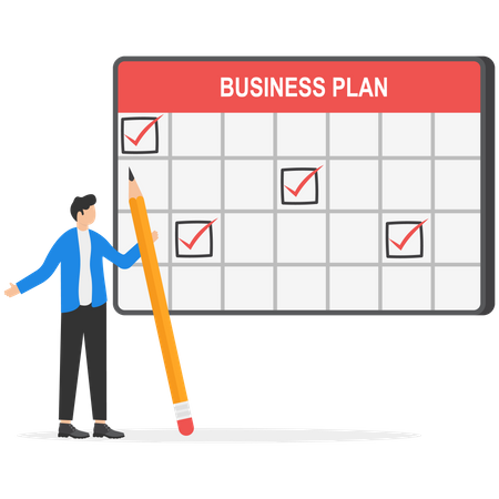 Planejamento de negócios  Ilustração