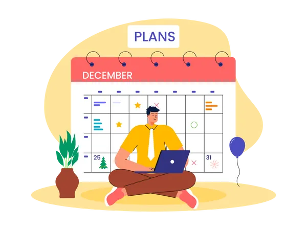 Planejamento do mês de dezembro  Ilustração