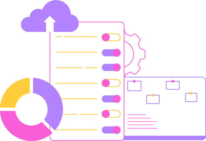 Planejamento e controle de dados  Illustration