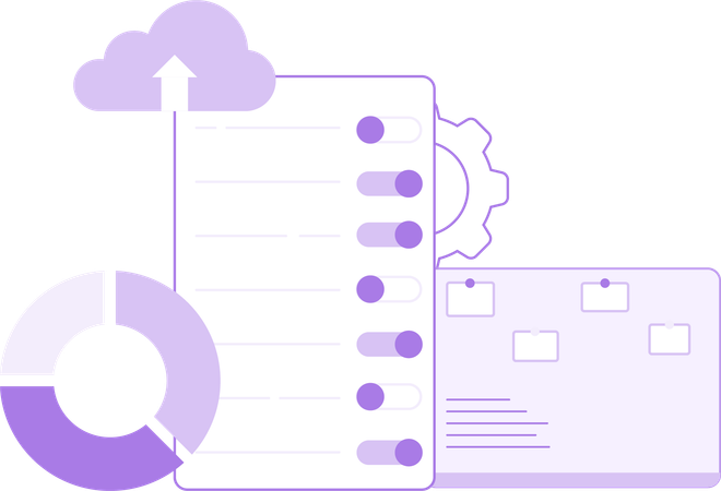 Planejamento e controle de dados  Illustration