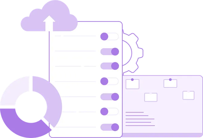 Planejamento e controle de dados  Illustration