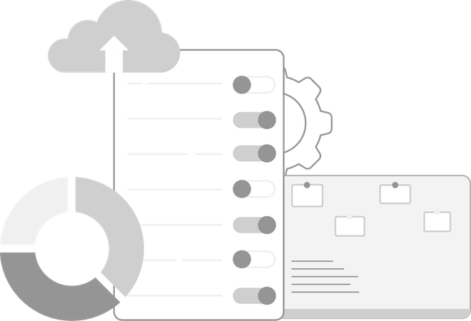 Planejamento e controle de dados  Illustration