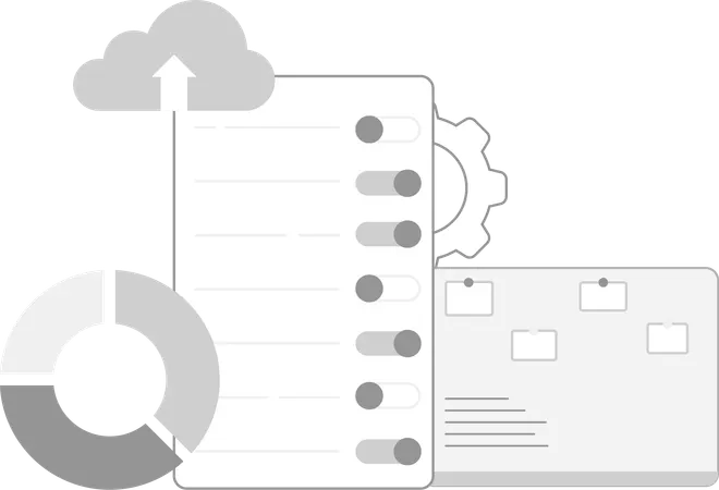 Planejamento e controle de dados  Illustration
