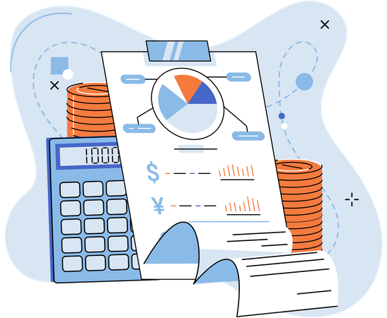 Exploração de dados de planejamento financeiro  Ilustração
