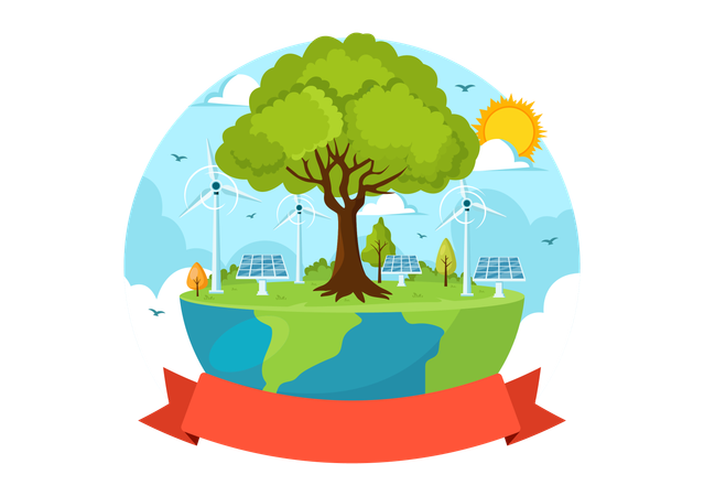 Planet Conservation Day  Illustration