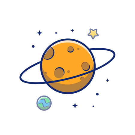 Planeta saturno  Ilustración