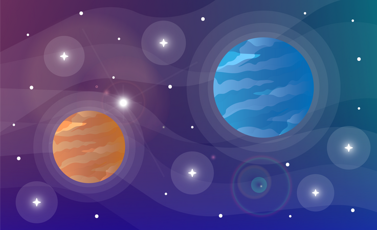 Planetas  Ilustração