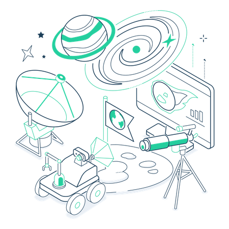 Planetas desconhecidos  Illustration