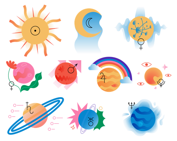 Planets and Energy  Illustration