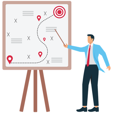 Planificación empresarial para el éxito  Ilustración