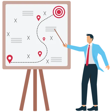 Planificación empresarial para el éxito  Ilustración