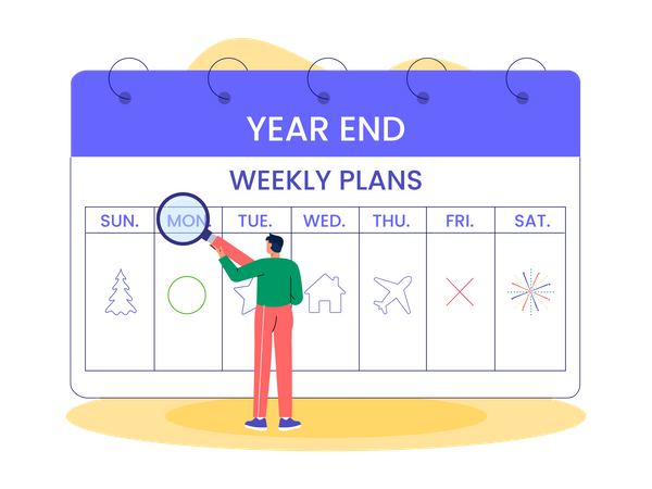 Planificación semanal  Ilustración