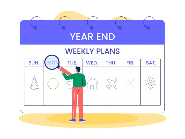 Planificación semanal  Ilustración