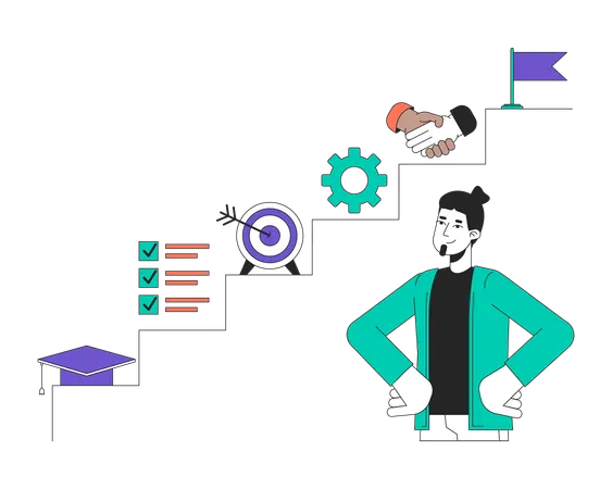 Planificación de carrera profesional  Ilustración