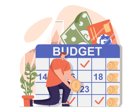 Planificador de presupuesto  Ilustración