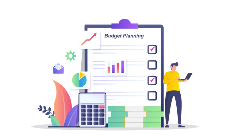 Planification budgétaire d'entreprise  Illustration