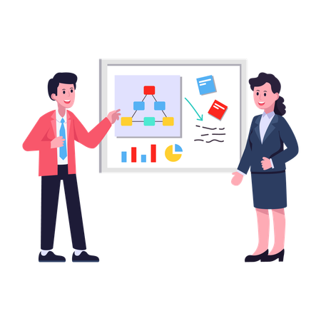 Planning d'affaires  Illustration