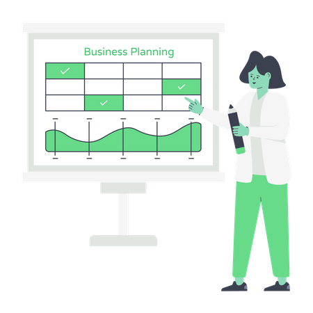 Planning d'affaires  Illustration