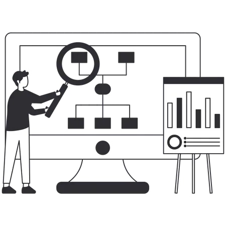 Planning d'affaires  Illustration