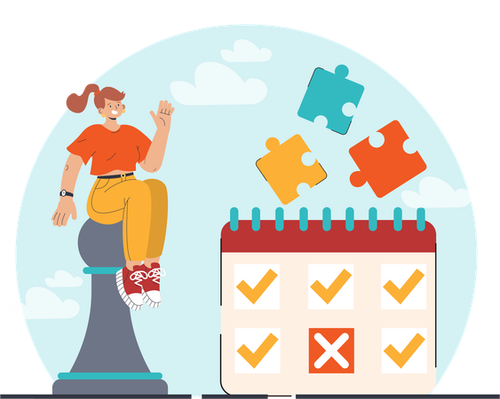 Planning d'affaires  Illustration