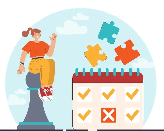 Planning d'affaires  Illustration