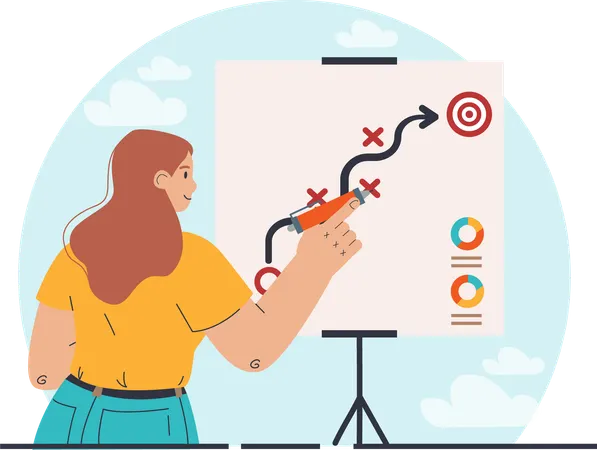 Planning d'affaires  Illustration