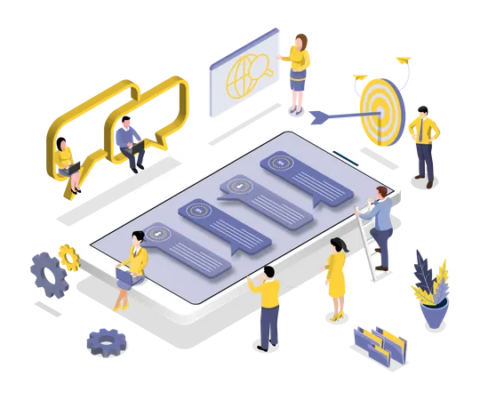 Planning d'affaires  Illustration