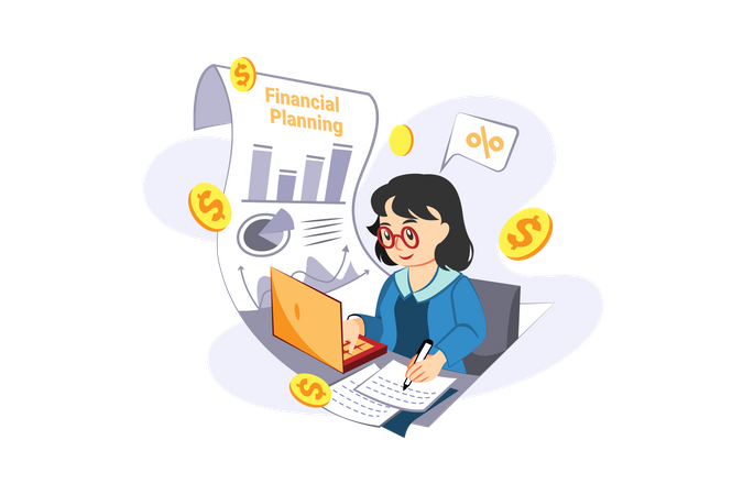 Planification financière  Illustration