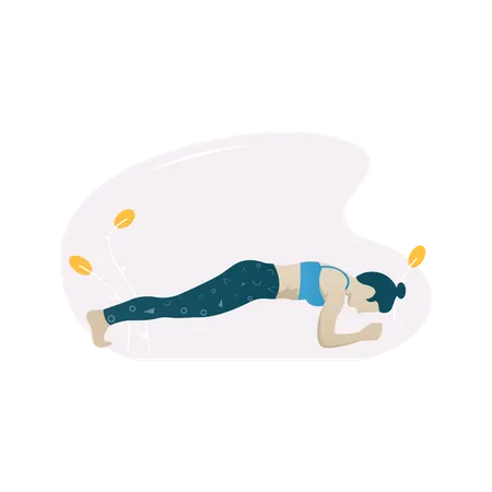 Plank exercise  Illustration