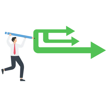 Planning backup with possible business scenario option  Illustration