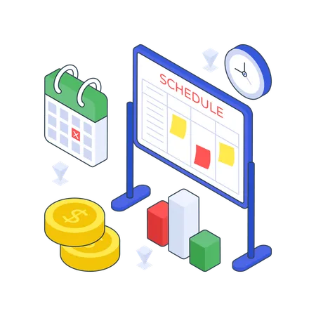 Calendrier de planification des activités  Illustration