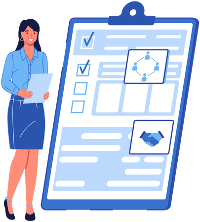 Planning d'affaires  Illustration