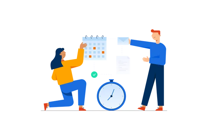 Horaire en temps réel  Illustration